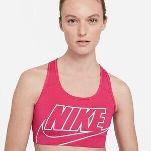 Nike "Swoosh Futura" medium-support sports bra size XSmall